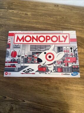 MONOPOLY Target Edition Board Game - Red, White, Black